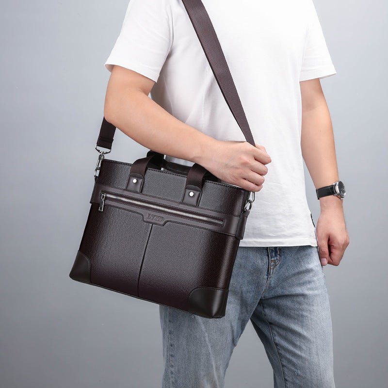 Mens Business Hand Bag Travel Shoulder Crossbody Briefcase - Cozy Home Life
