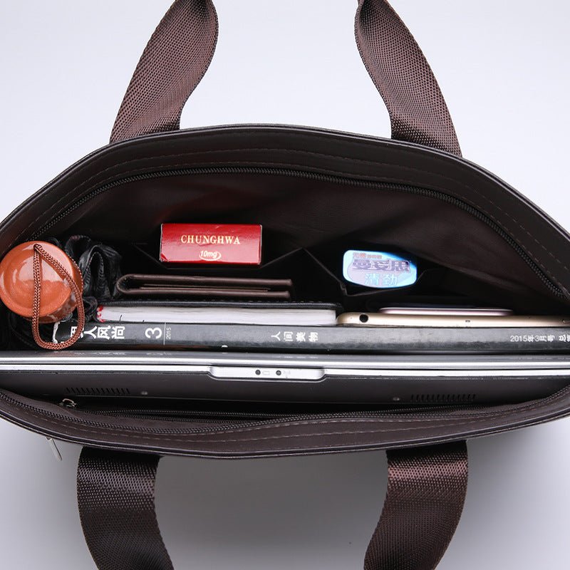 Mens Business Hand Bag Travel Shoulder Crossbody Briefcase - Cozy Home Life