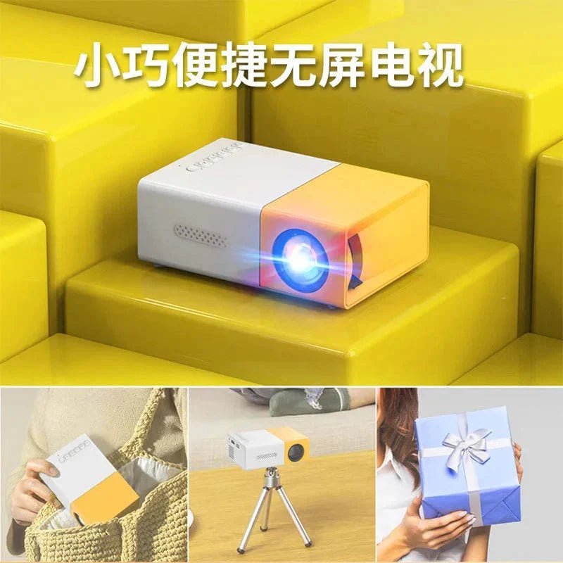 Mini Projector – 1080P Full HD Support, Portable LED Projector, 4K Video Playback, Multiple Connectivity Options - Cozy Home Life
