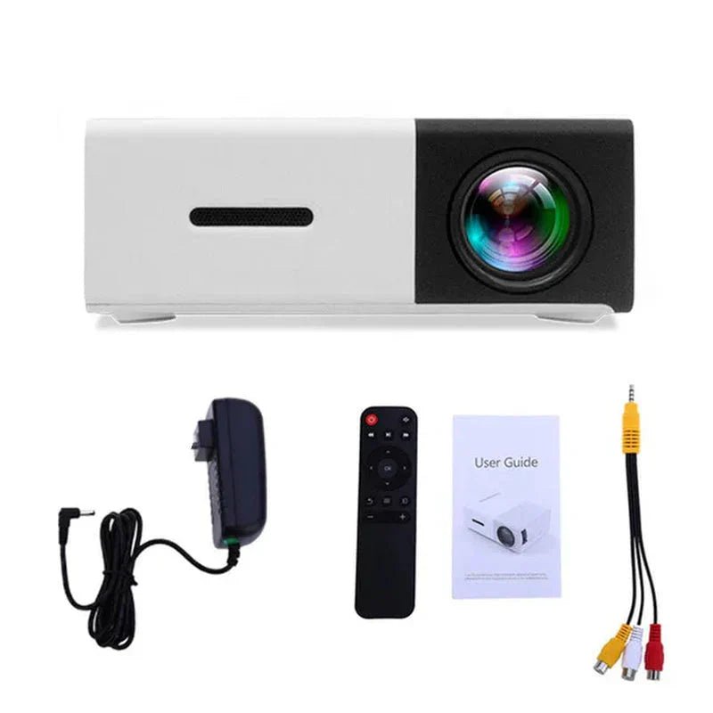 Mini Projector – 1080P Full HD Support, Portable LED Projector, 4K Video Playback, Multiple Connectivity Options - Cozy Home Life