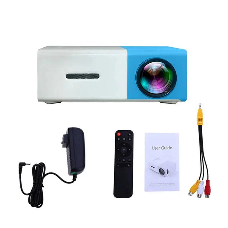 Mini Projector – 1080P Full HD Support, Portable LED Projector, 4K Video Playback, Multiple Connectivity Options - Cozy Home Life
