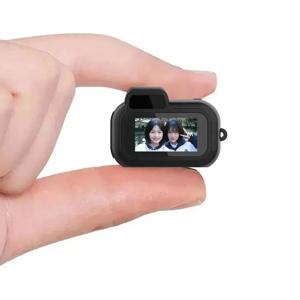 Mini Slr - Shaped 1080P Pocket DV Camera – Portable Body Cam, Action Camera with Display Screen, Loop Recording, & Filters - Cozy Home Life