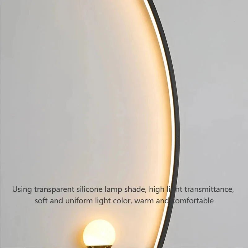 Modern LED Wall Lamp – Minimalist Art Design for Bedroom, Living Room, and Bathroom, Gold/Black - Cozy Home Life