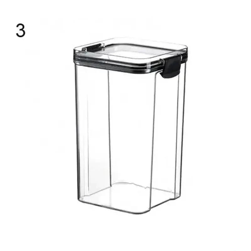 Multipurpose Food Storage Containers Set - Clear Jars with Lids for Cereal, Candy, and Dry Goods - Cozy Home Life
