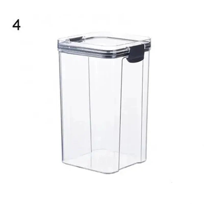 Multipurpose Food Storage Containers Set - Clear Jars with Lids for Cereal, Candy, and Dry Goods - Cozy Home Life