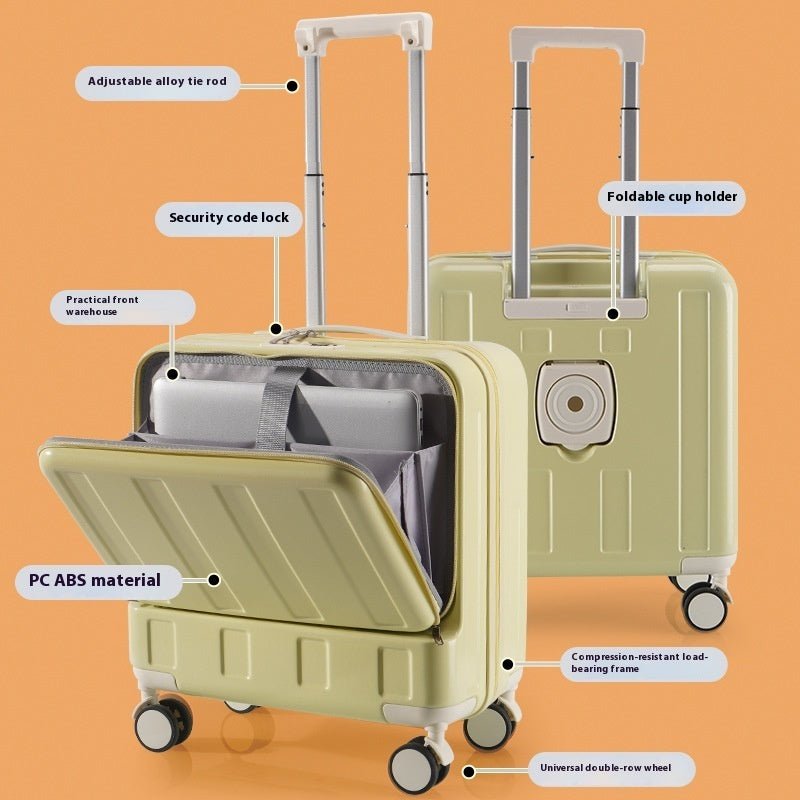 New Full - opening Multi - functional Luggage 18 - inch - Cozy Home Life