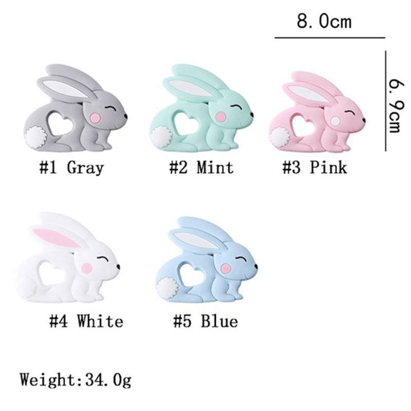New Sets Baby Silicone Teether Rodent Silicone Animal Fox Teeth Chew Children Goods - Cozy Home Life