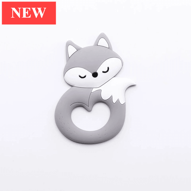 New Sets Baby Silicone Teether Rodent Silicone Animal Fox Teeth Chew Children Goods - Cozy Home Life