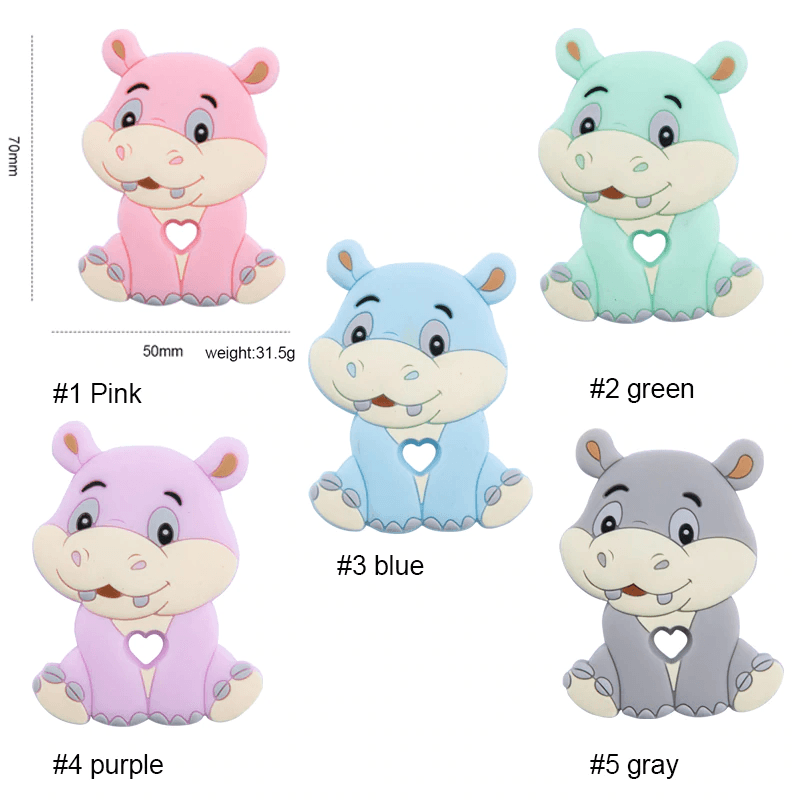 New Sets Baby Silicone Teether Rodent Silicone Animal Fox Teeth Chew Children Goods - Cozy Home Life
