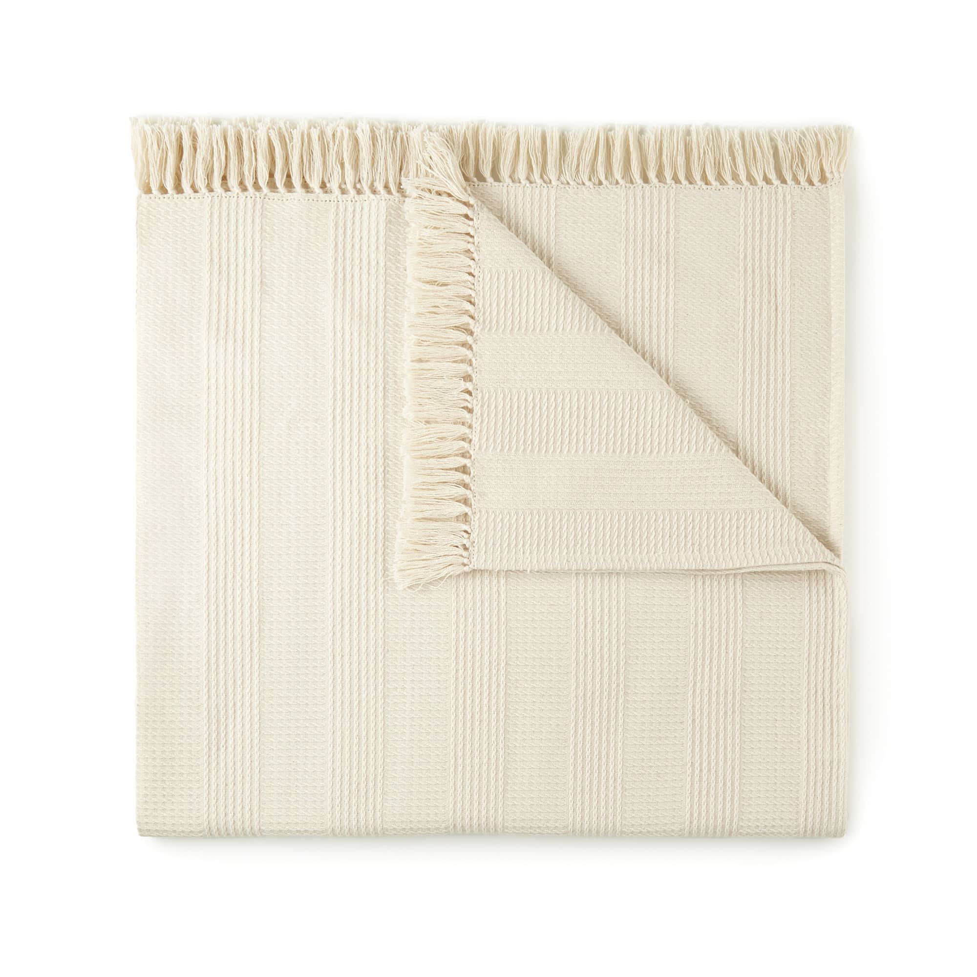 Organic Cotton Throw with Tassels - Cozy Home Life