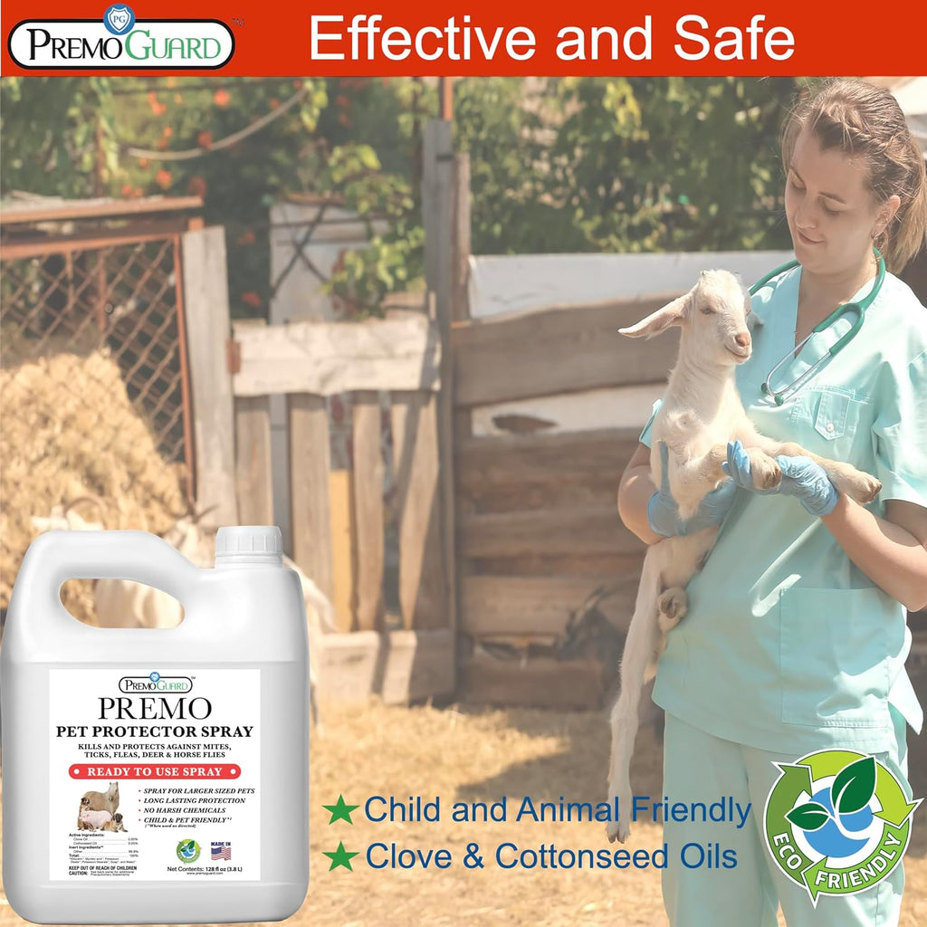 Pet Protector Spray 128 oz | Plant Based Non - Toxic Treatment | Premo Guard - Cozy Home Life