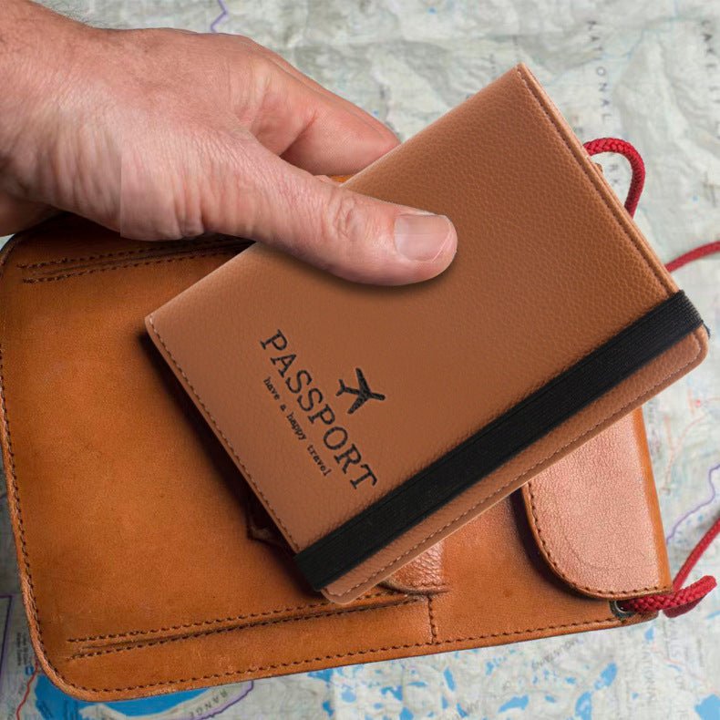 PU Anti - theft Swiping Multifunctional Travel Passport Case Card Holder - Cozy Home Life