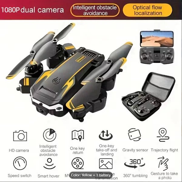 S6 Professional Remote Control Drone, Dual Camera Dual Folding Remote Control Quadcopter Height Holding Remote Control, Christmas Halloween Thanksgiving Gifts - Cozy Home Life