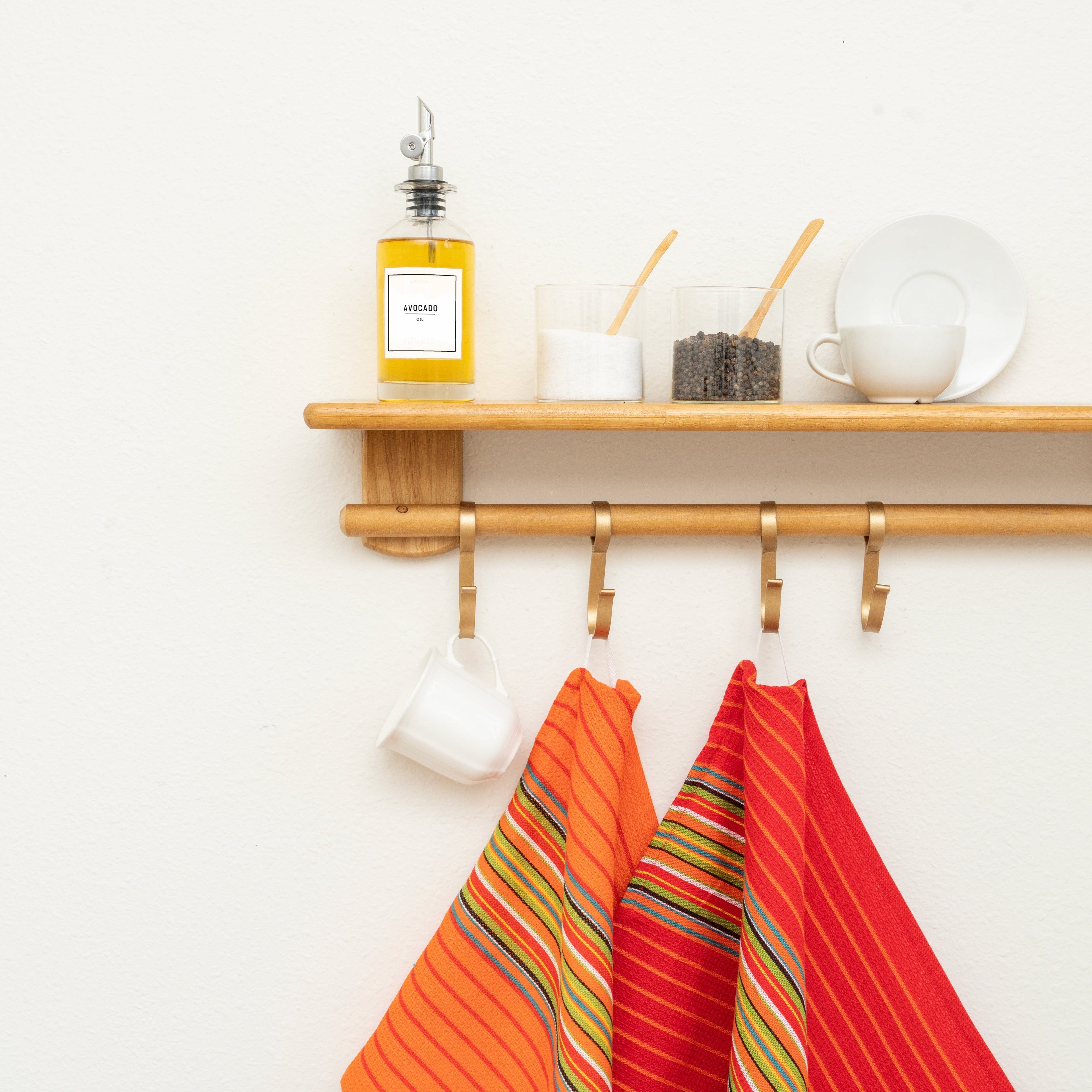 Salsa Stripe Kitchen Towels - Cozy Home Life
