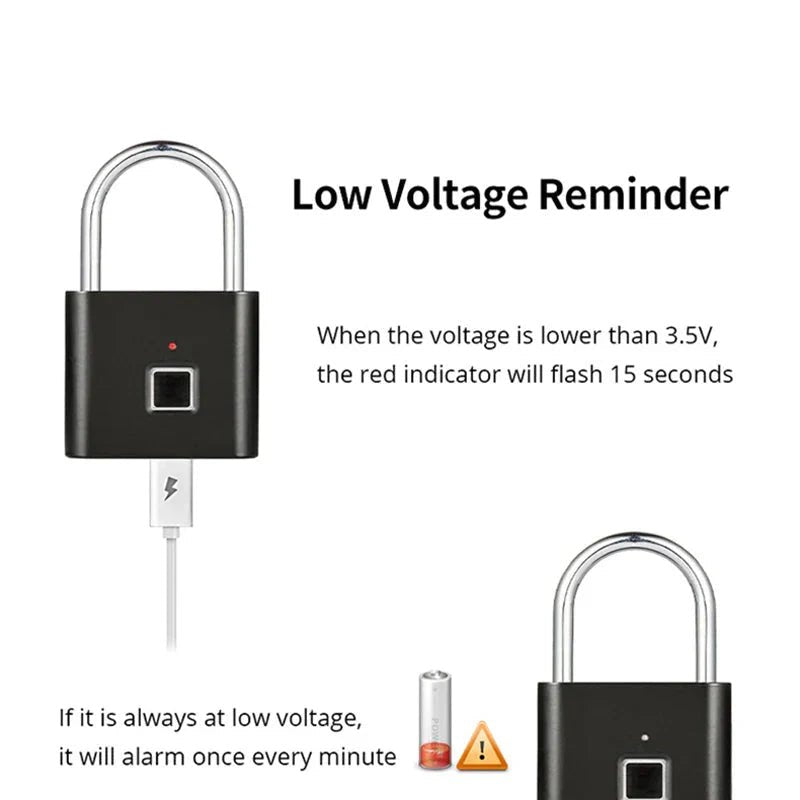 Smart Fingerprint Padlock - Cozy Home Life
