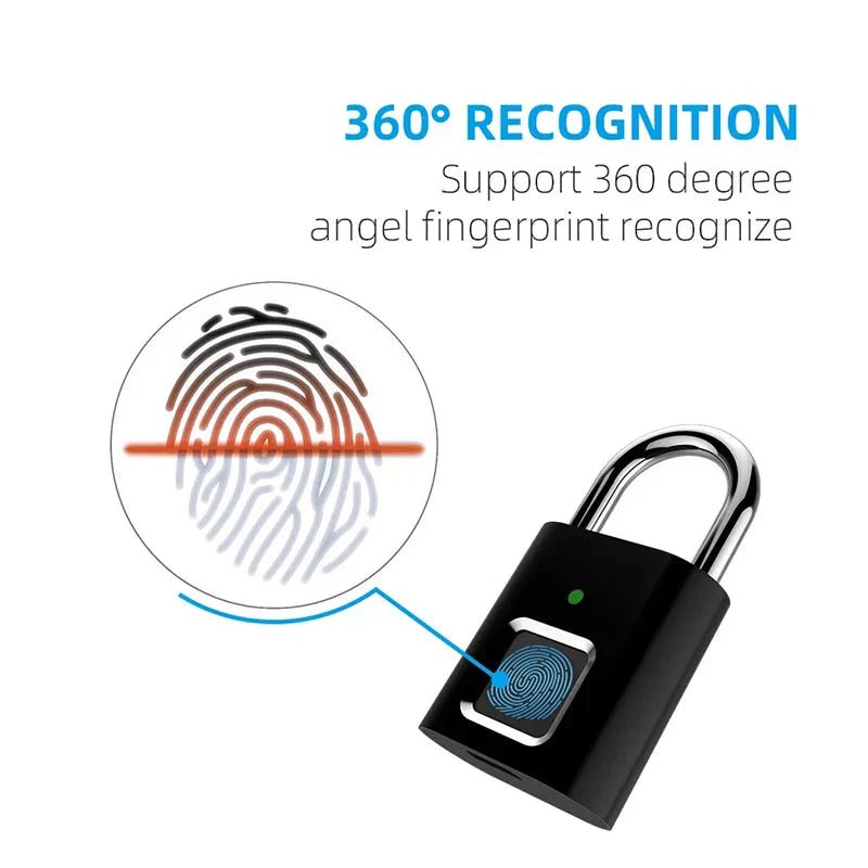 Smart Fingerprint Padlock - Cozy Home Life