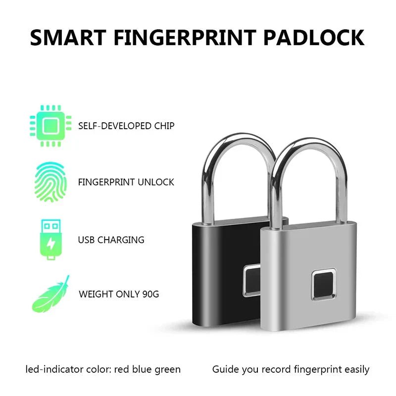 Smart Fingerprint Padlock - Cozy Home Life