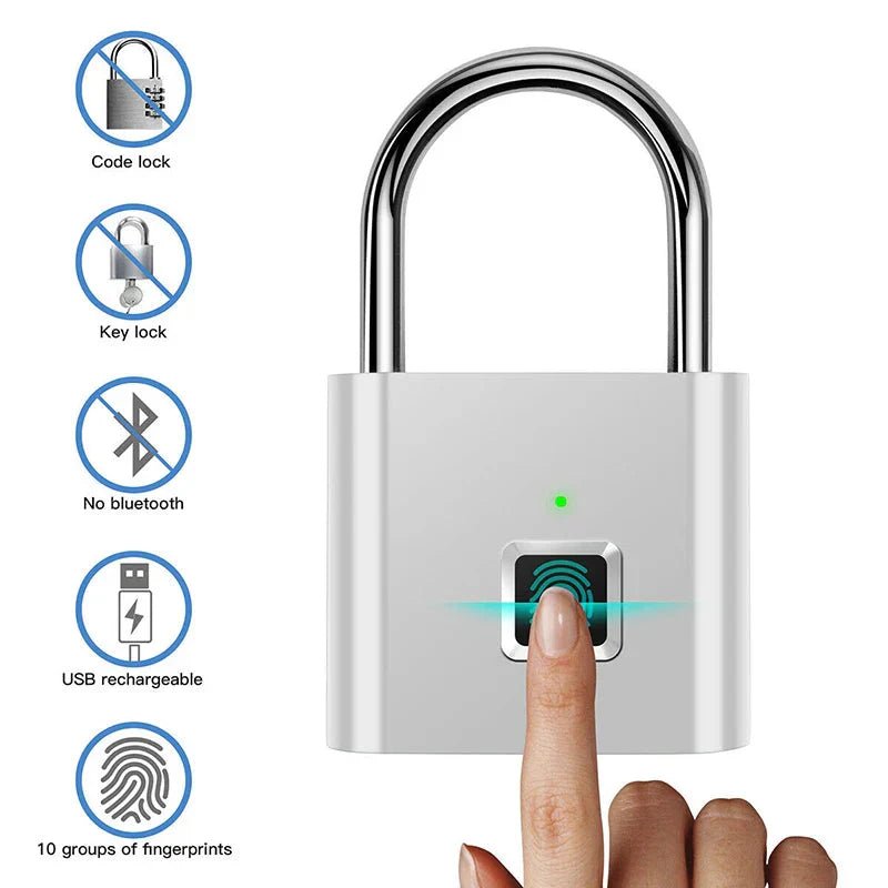 Smart Fingerprint Padlock - Cozy Home Life