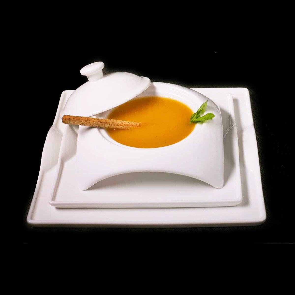 Square Porcelain Dinnerware Set - Cozy Home Life