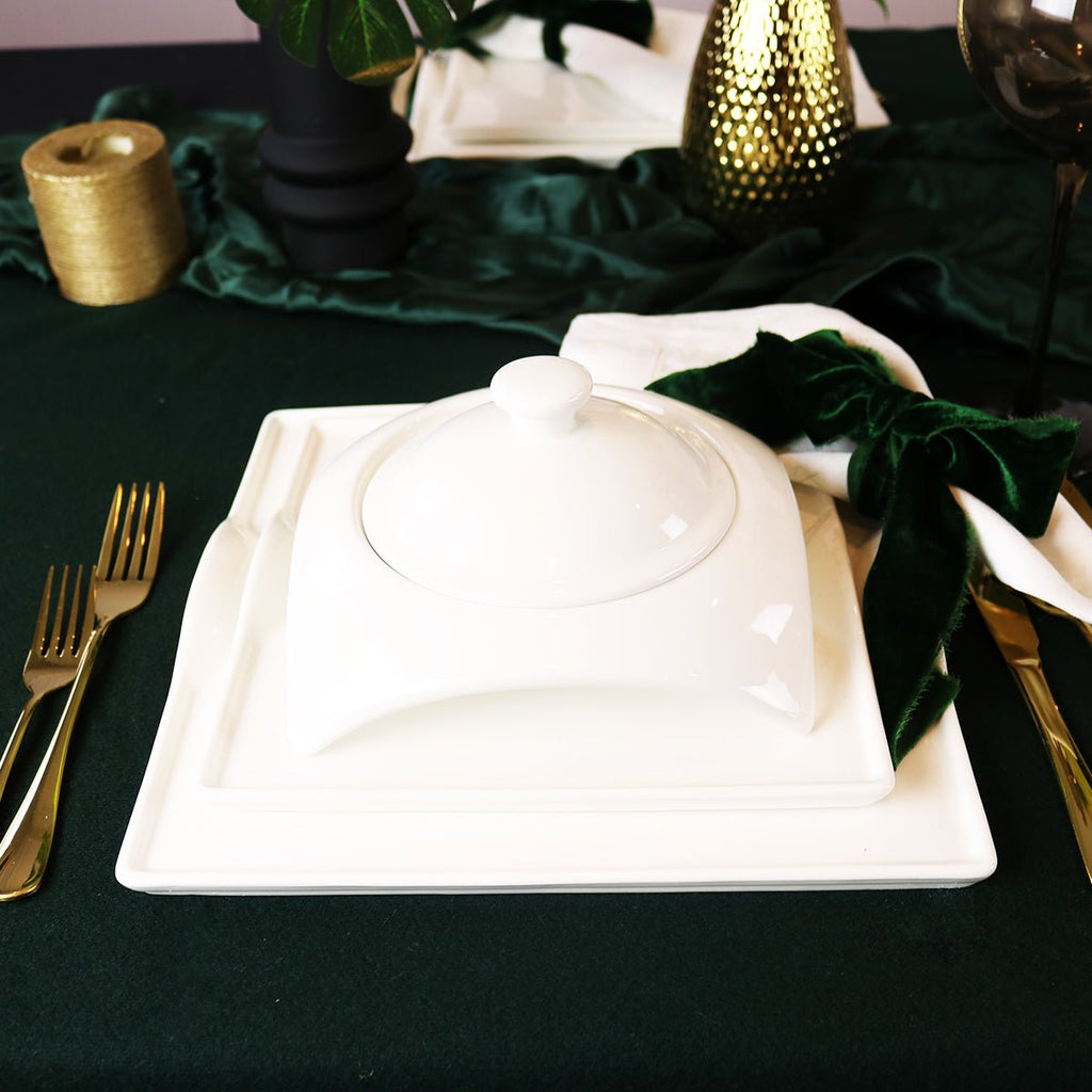 Square Porcelain Dinnerware Set - Cozy Home Life