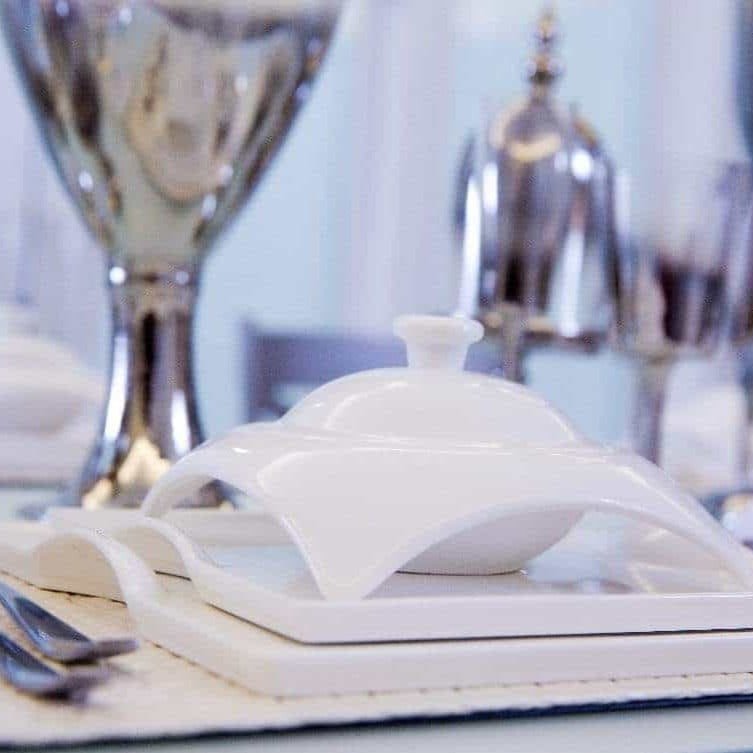 Square Porcelain Dinnerware Set - Cozy Home Life