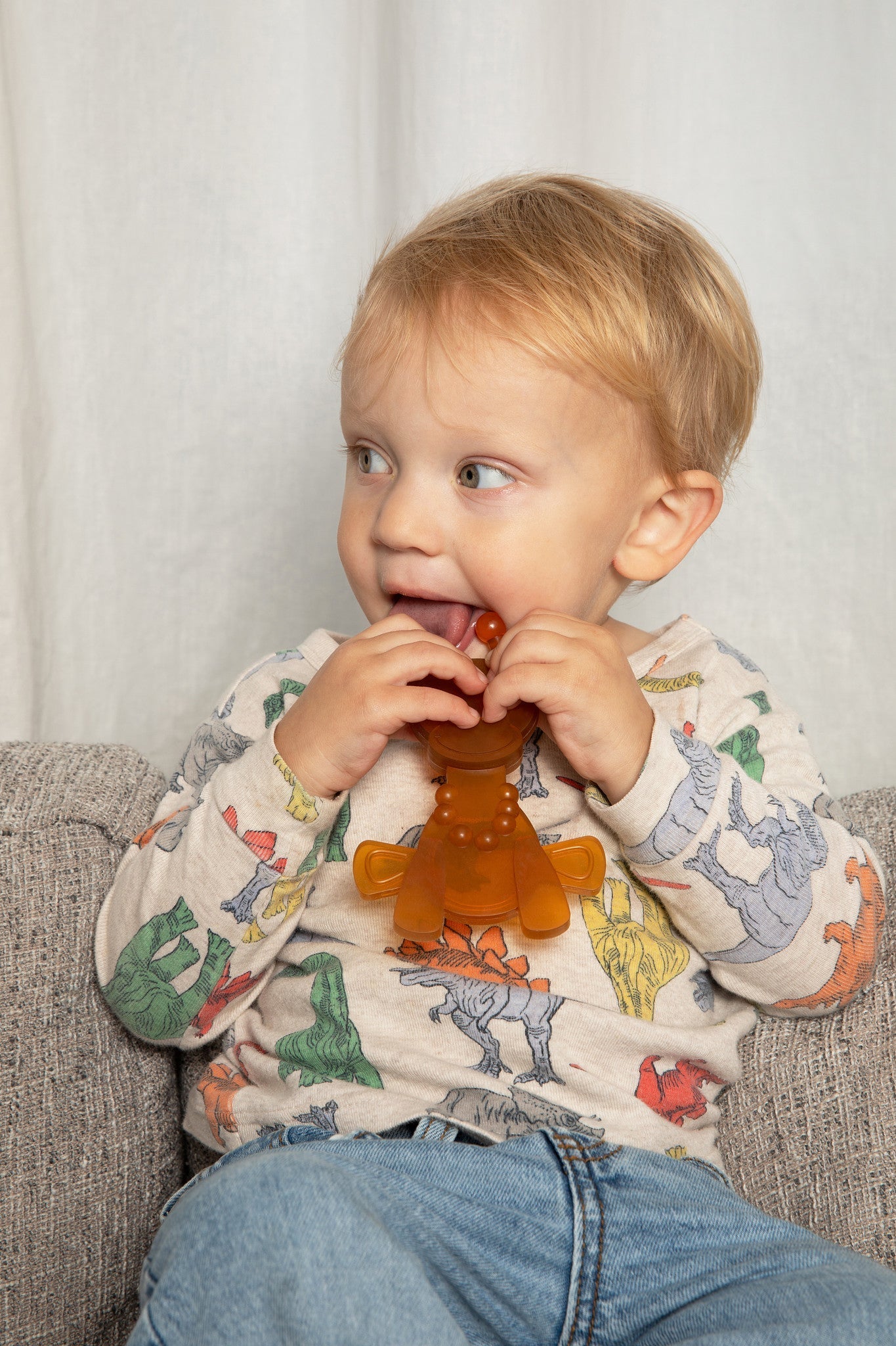 The Little Bamber - Natural Rubber & Baltic Amber Teething Toy - Cozy Home Life