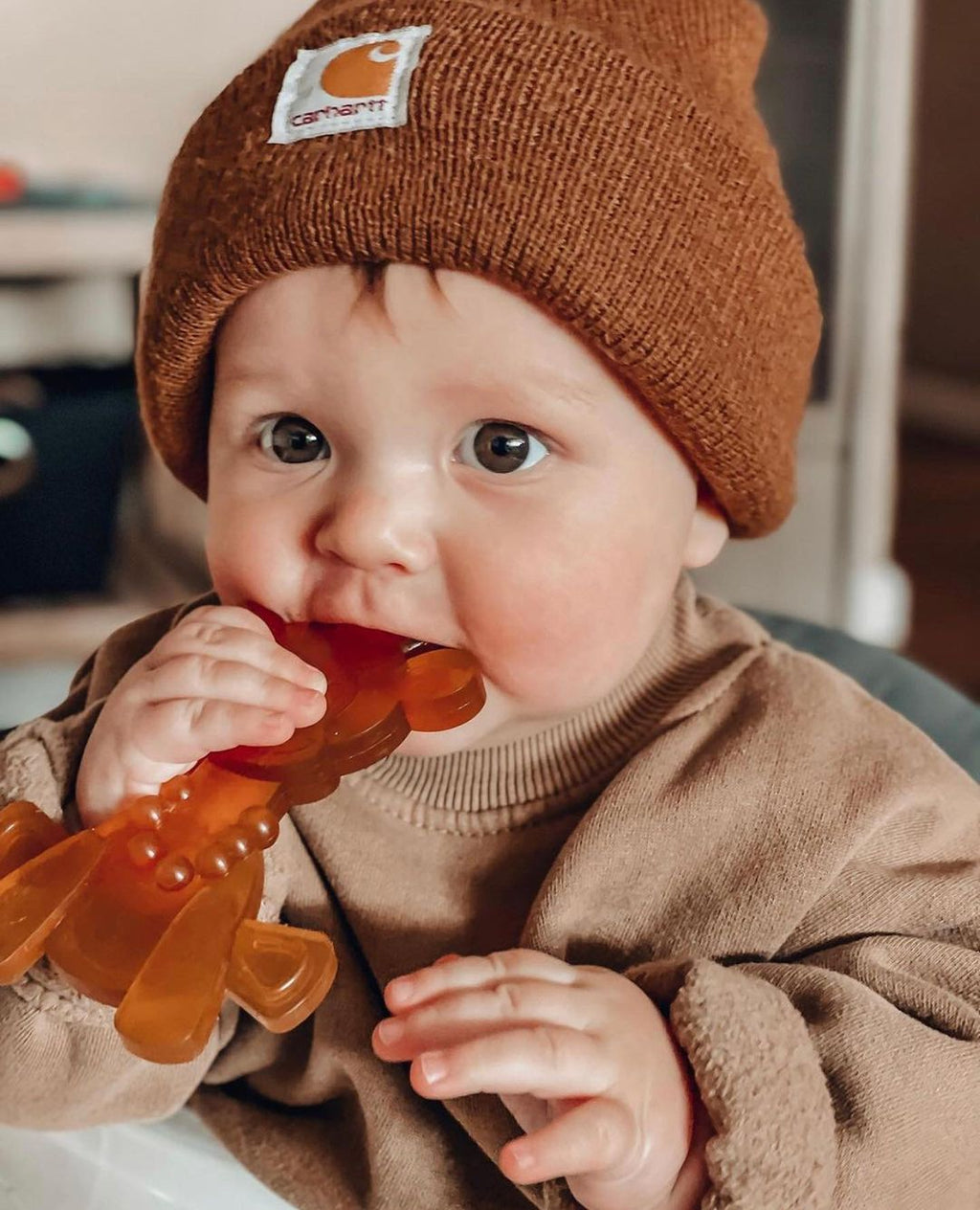 The Little Bamber - Natural Rubber & Baltic Amber Teething Toy - Cozy Home Life