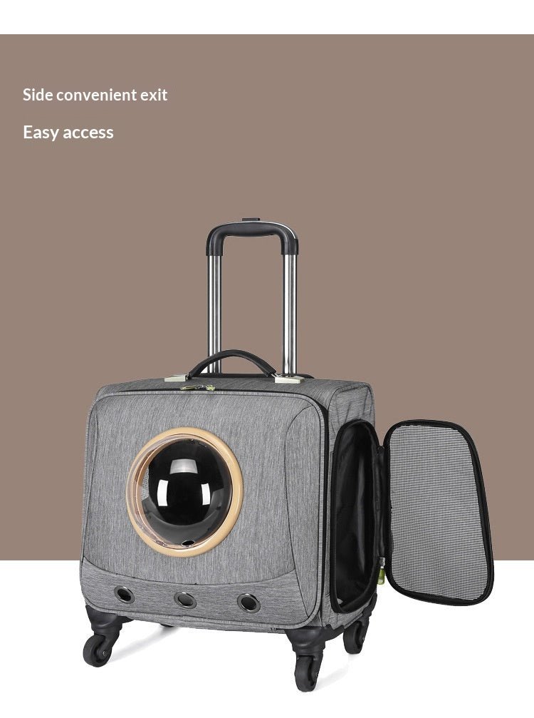 Universal - wheel Portable Pet Travel Carrier - Cozy Home Life