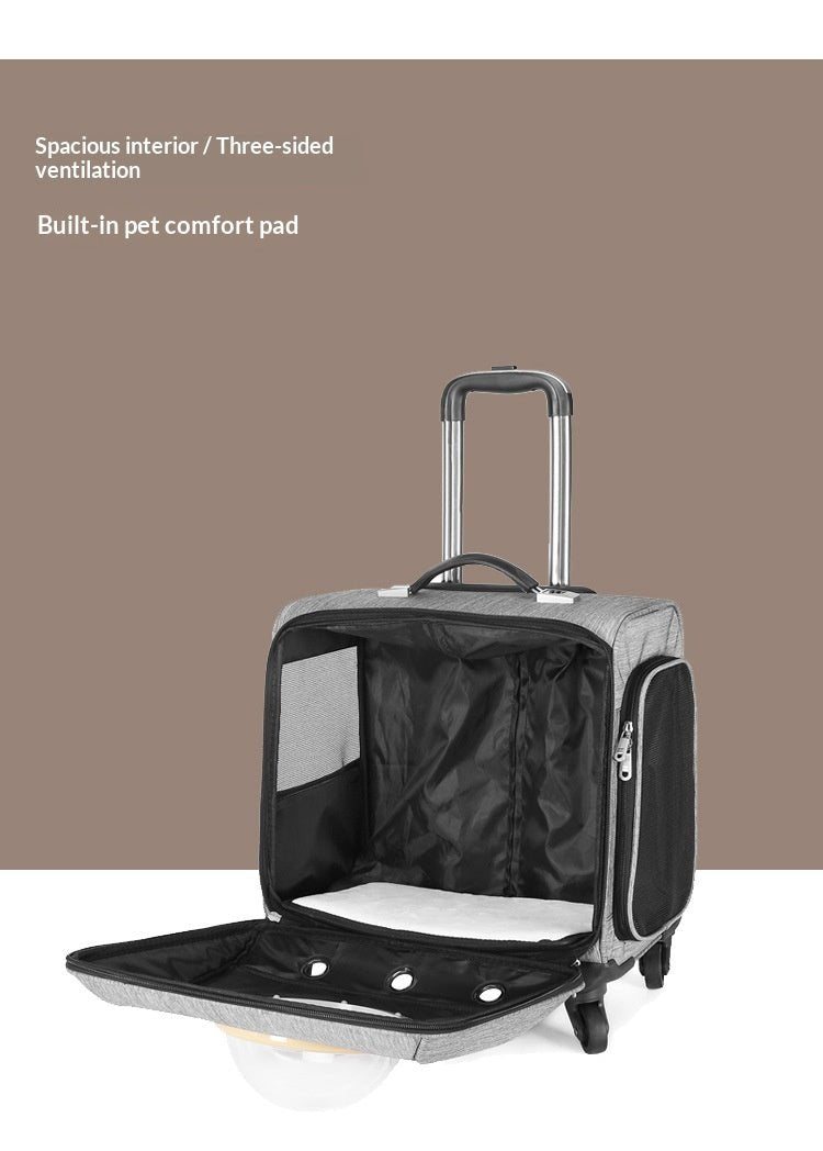 Universal - wheel Portable Pet Travel Carrier - Cozy Home Life
