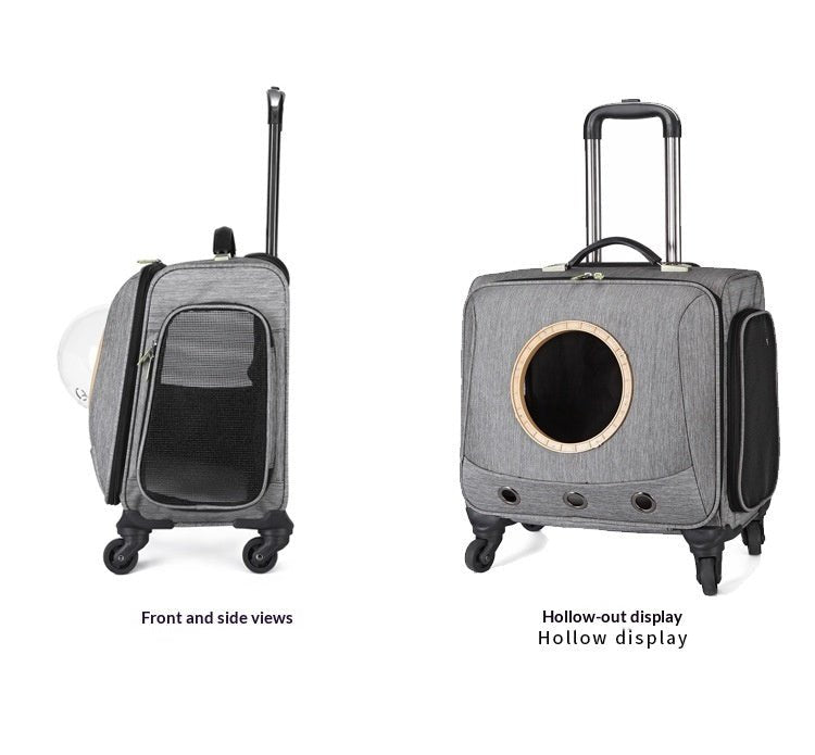 Universal - wheel Portable Pet Travel Carrier - Cozy Home Life