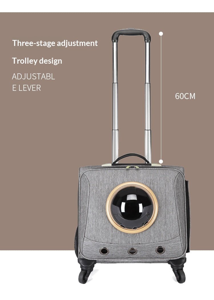 Universal - wheel Portable Pet Travel Carrier - Cozy Home Life