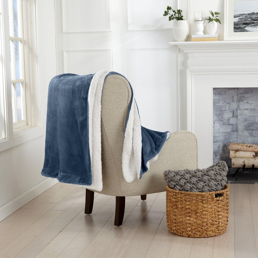 Velvet Plush Sherpa Luxury Bed Blanket - Kinsley Collection - Cozy Home Life