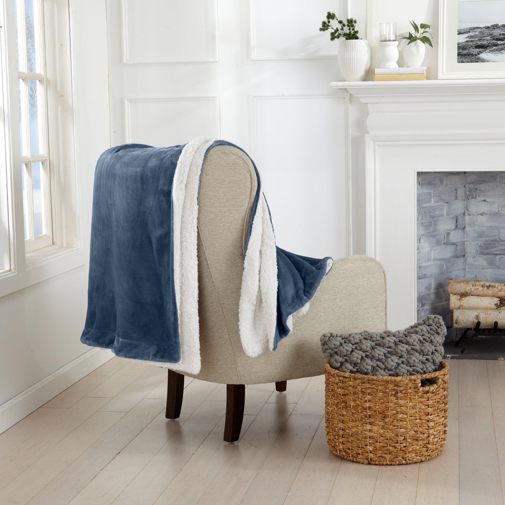 Velvet Plush Sherpa Luxury Bed Blanket - Kinsley Collection - Cozy Home Life