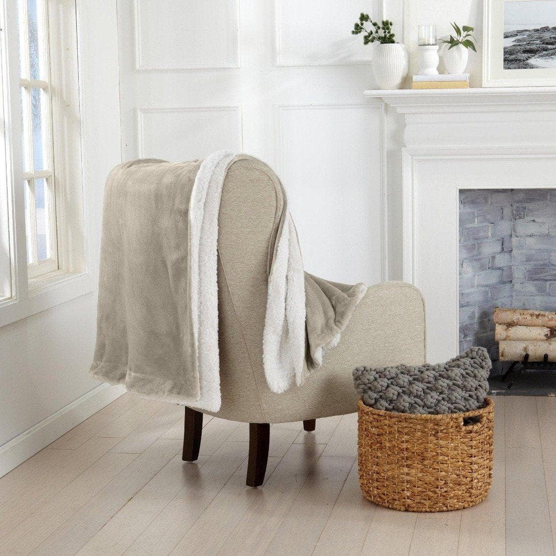 Velvet Plush Sherpa Luxury Bed Blanket - Kinsley Collection - Cozy Home Life