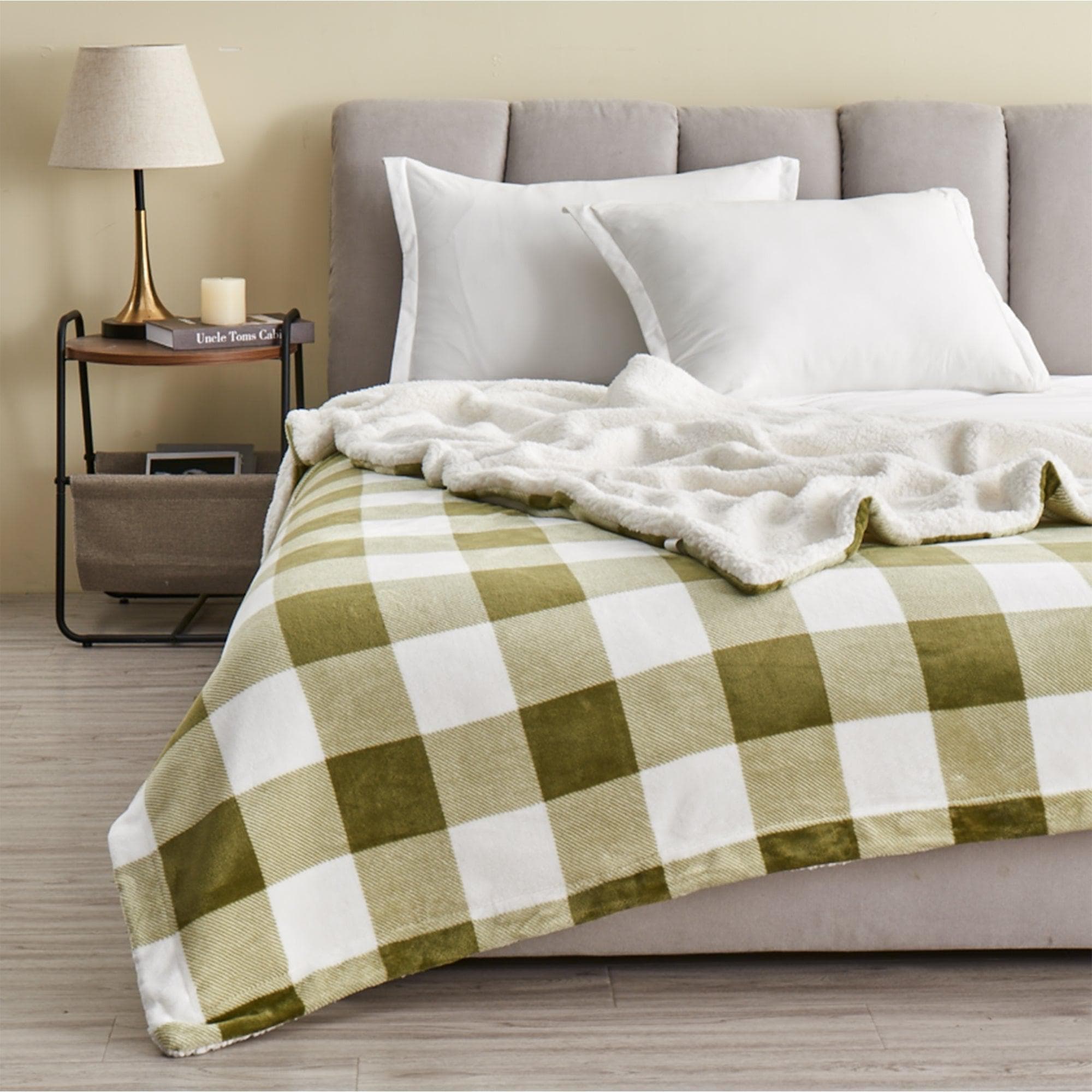 Velvet Plush Sherpa Luxury Bed Blanket - Kinsley Collection - Cozy Home Life