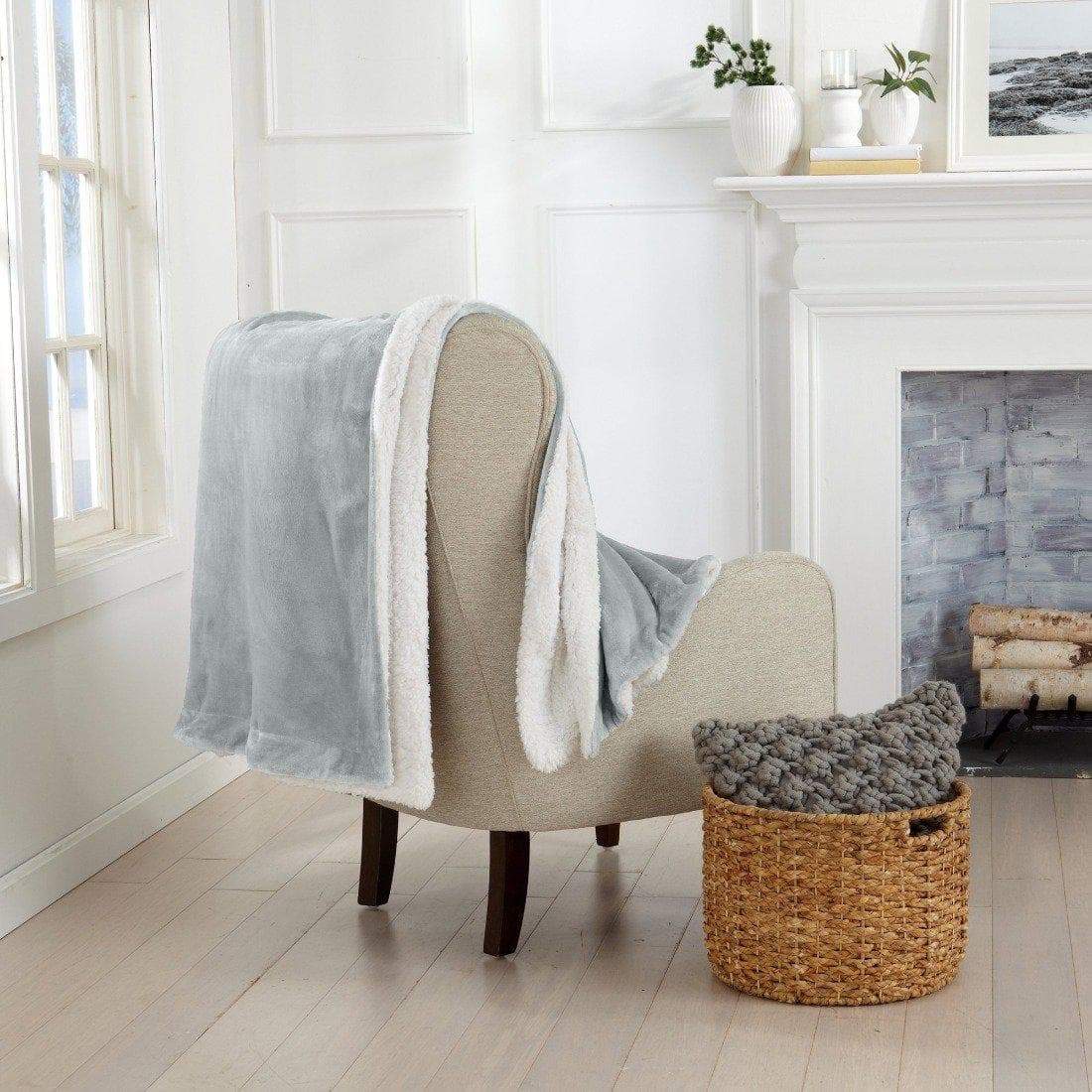 Velvet Plush Sherpa Luxury Bed Blanket - Kinsley Collection - Cozy Home Life