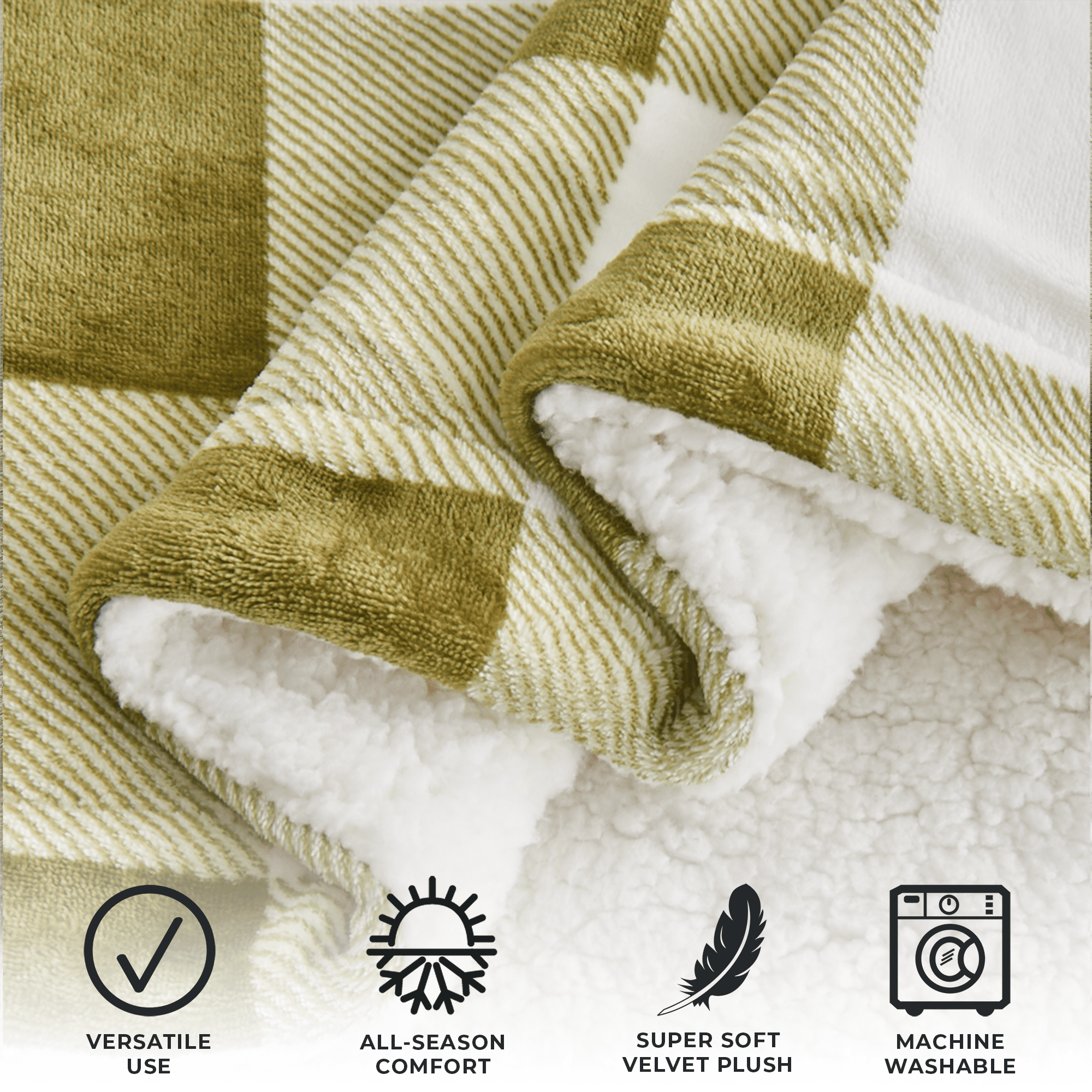 Velvet Plush Sherpa Luxury Bed Blanket - Kinsley Collection - Cozy Home Life