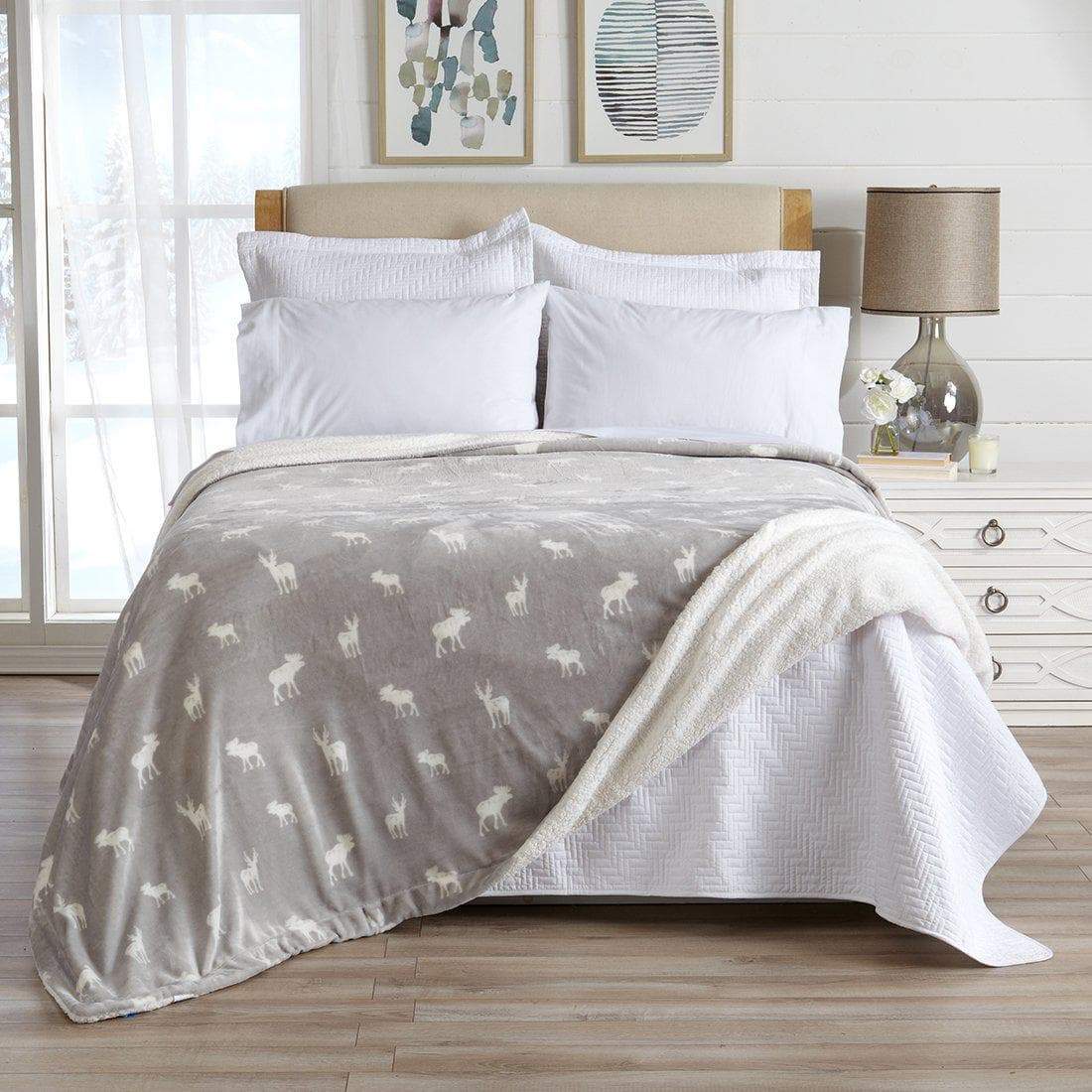 Velvet Plush Sherpa Luxury Bed Blanket - Kinsley Collection - Cozy Home Life