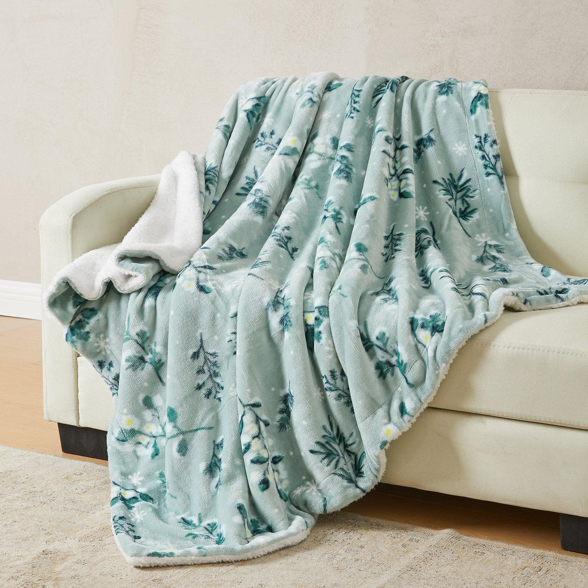 Velvet Plush Sherpa Luxury Bed Blanket - Kinsley Collection - Cozy Home Life