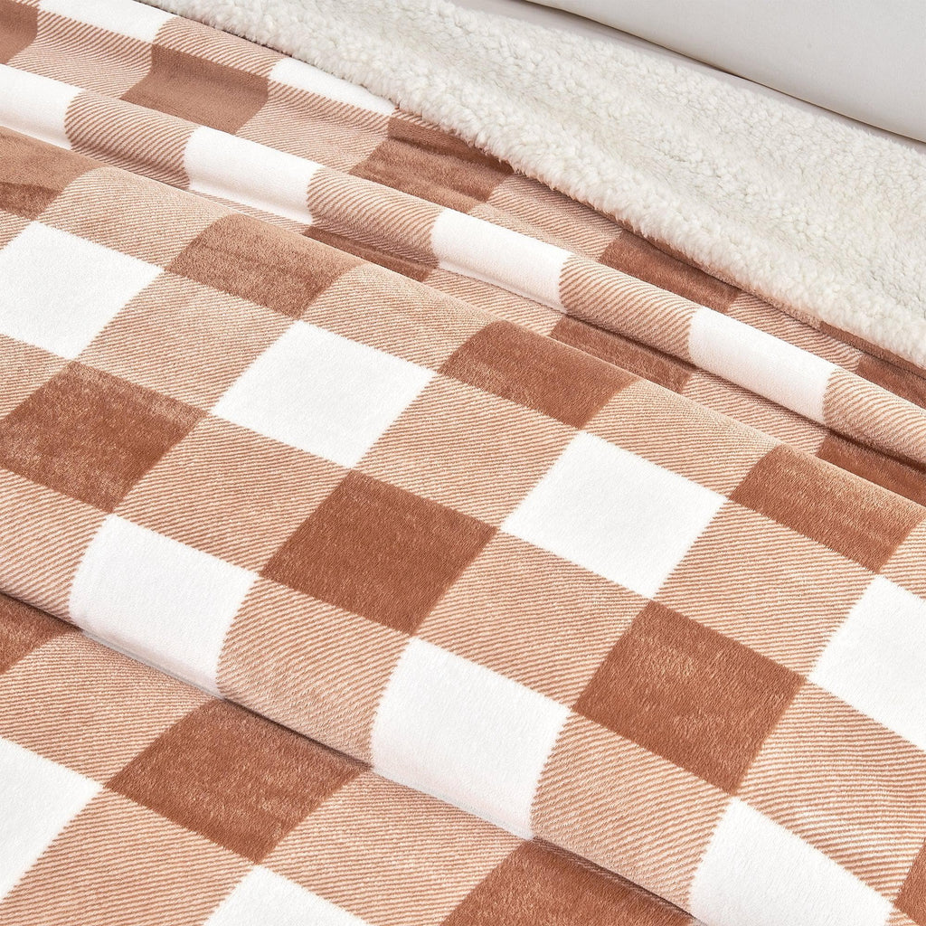 Velvet Plush Sherpa Luxury Bed Blanket - Kinsley Collection - Cozy Home Life