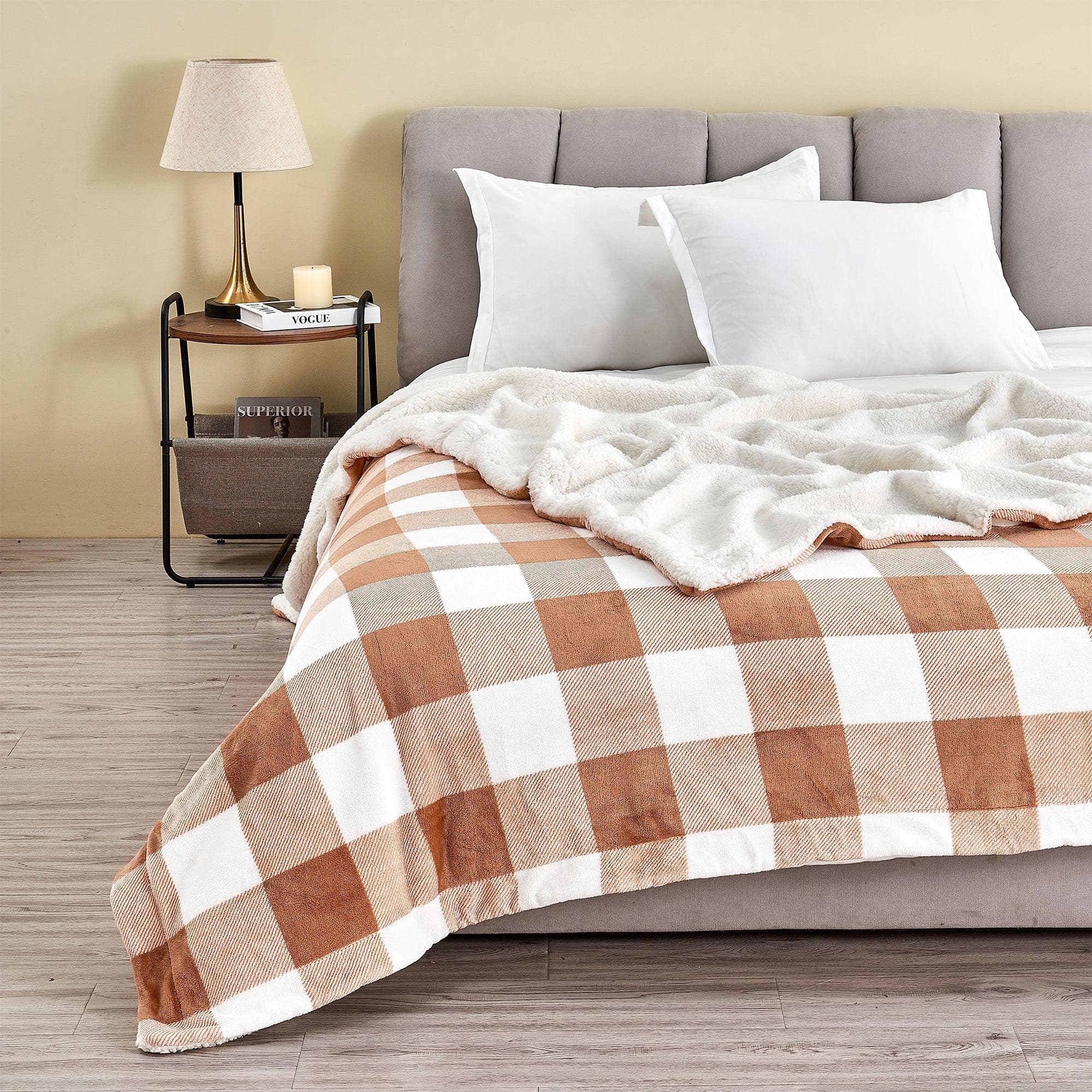 Velvet Plush Sherpa Luxury Bed Blanket - Kinsley Collection - Cozy Home Life