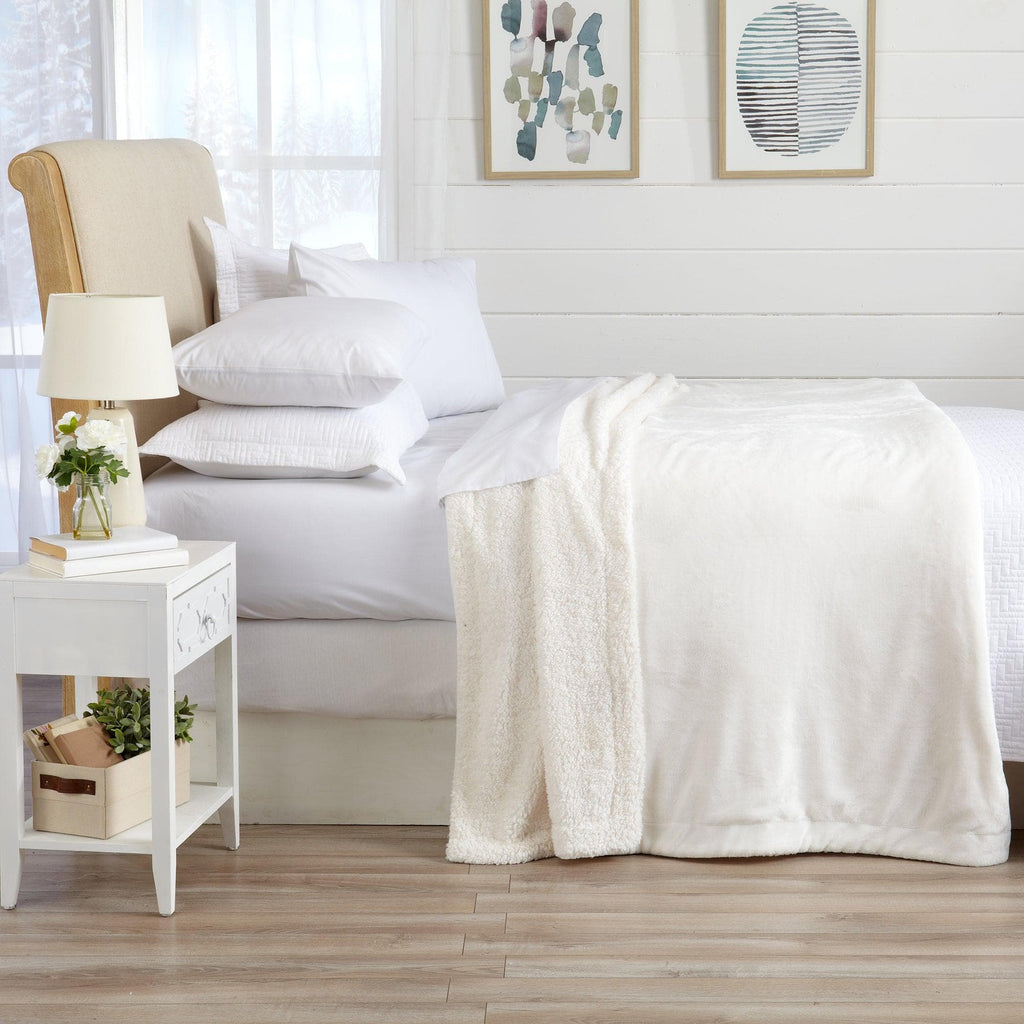 Velvet Plush Sherpa Luxury Bed Blanket - Kinsley Collection - Cozy Home Life
