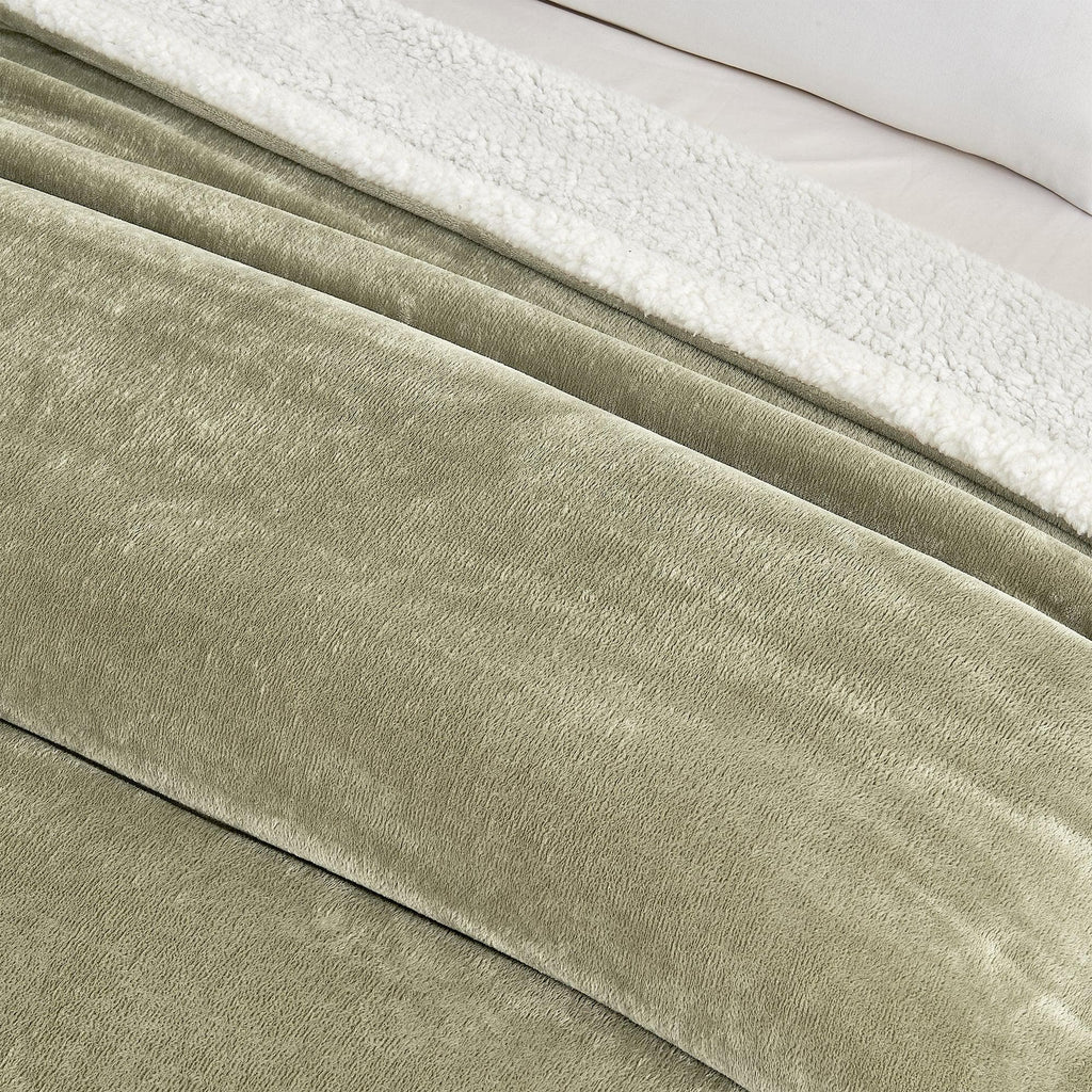 Velvet Plush Sherpa Luxury Bed Blanket - Kinsley Collection - Cozy Home Life