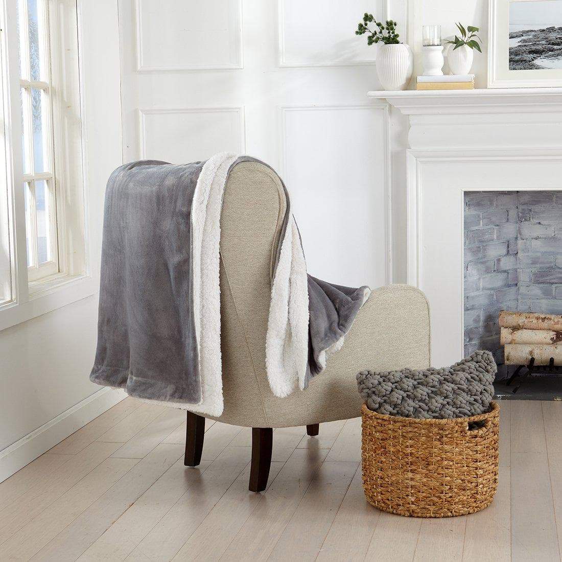 Velvet Plush Sherpa Luxury Bed Blanket - Kinsley Collection - Cozy Home Life
