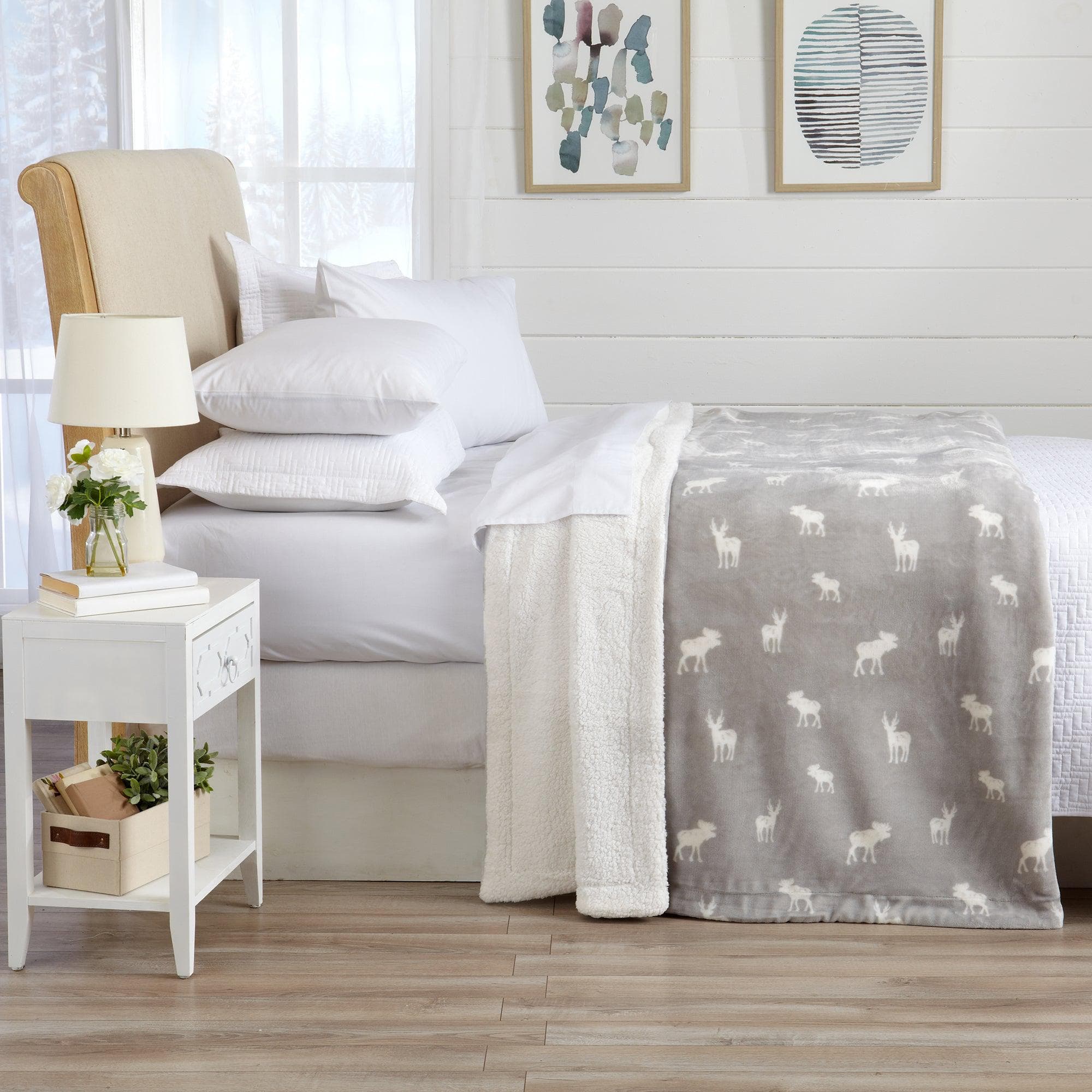 Velvet Plush Sherpa Luxury Bed Blanket - Kinsley Collection - Cozy Home Life