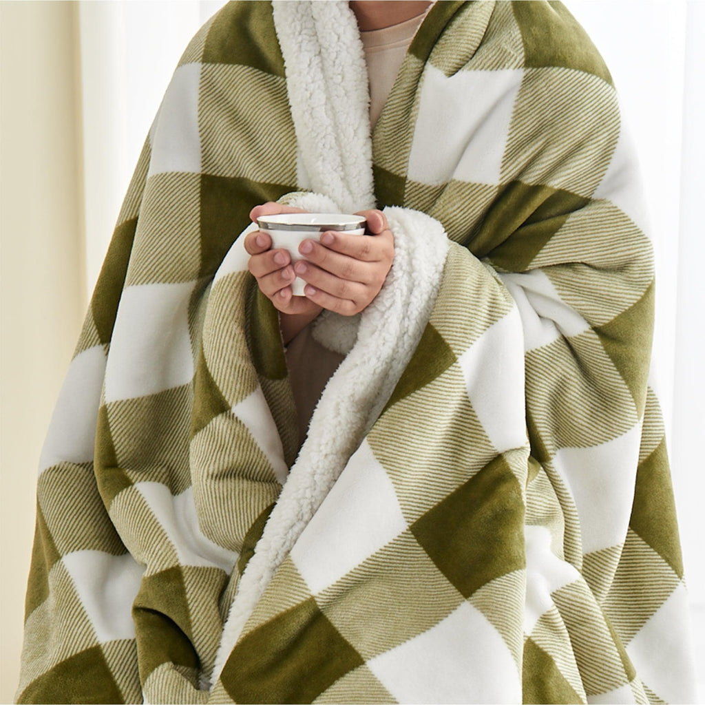 Velvet Plush Sherpa Luxury Bed Blanket - Kinsley Collection - Cozy Home Life
