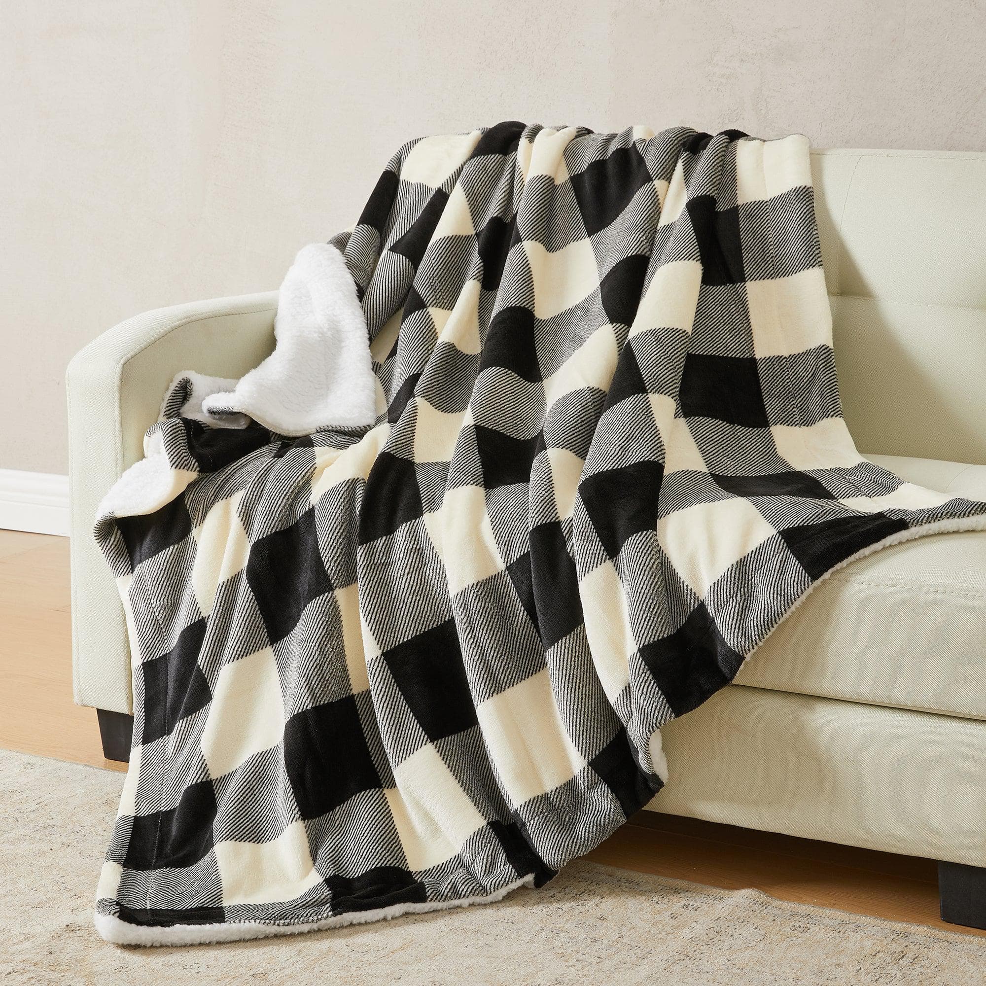Velvet Plush Sherpa Luxury Bed Blanket - Kinsley Collection - Cozy Home Life