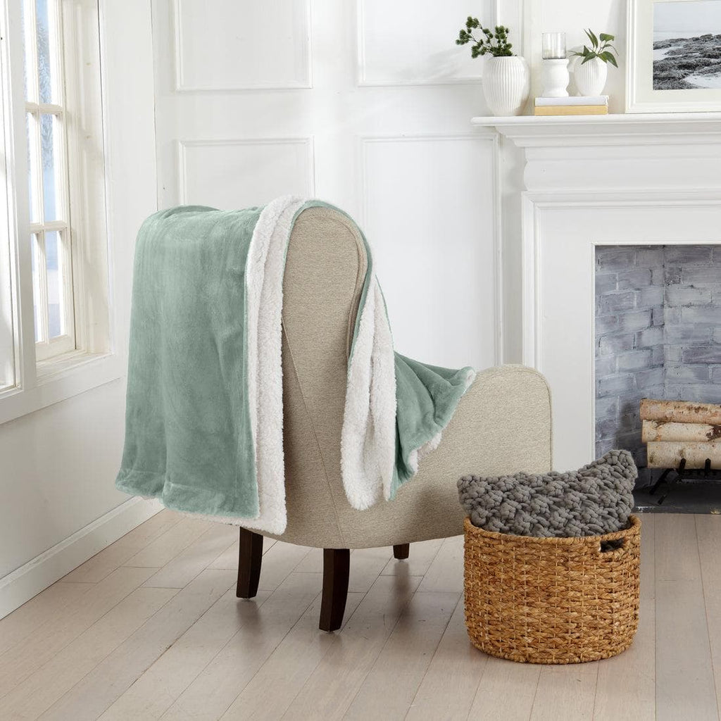 Velvet Plush Sherpa Luxury Bed Blanket - Kinsley Collection - Cozy Home Life