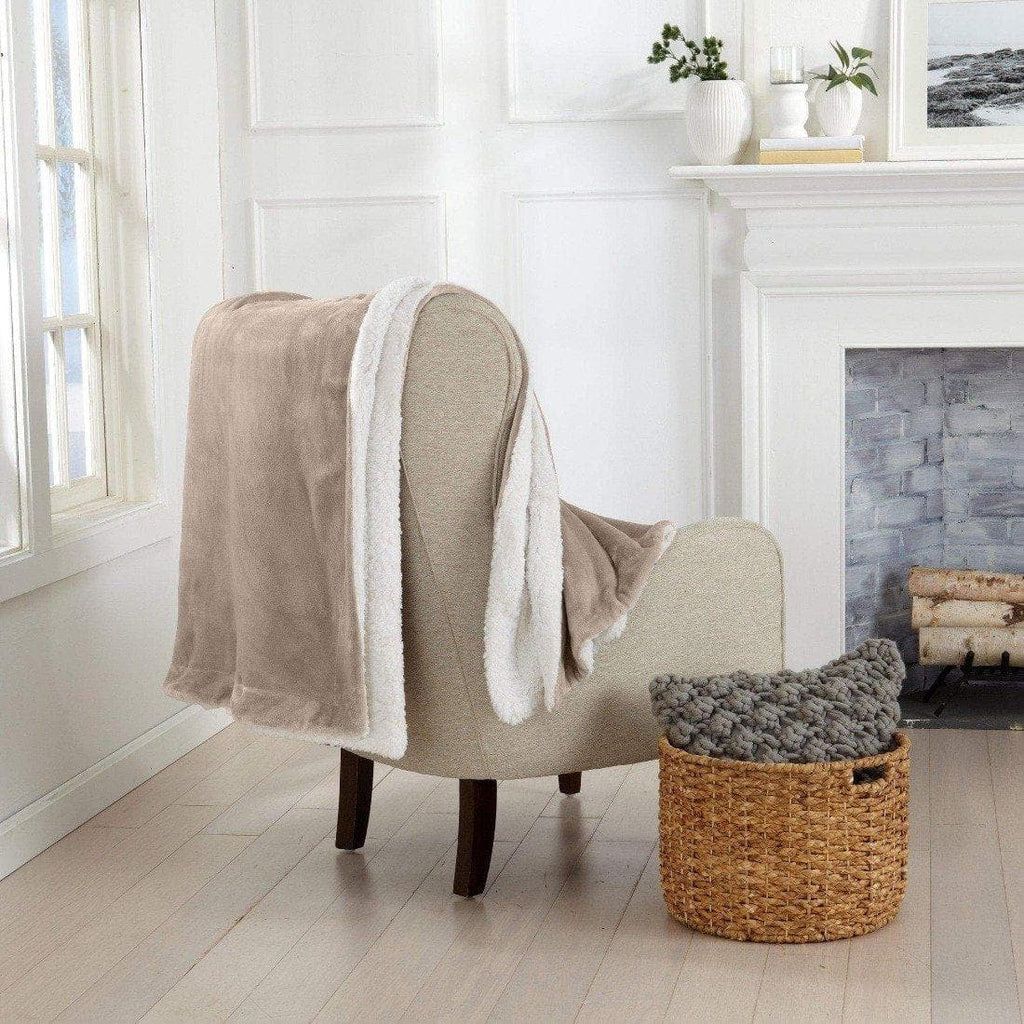 Velvet Plush Sherpa Luxury Bed Blanket - Kinsley Collection - Cozy Home Life