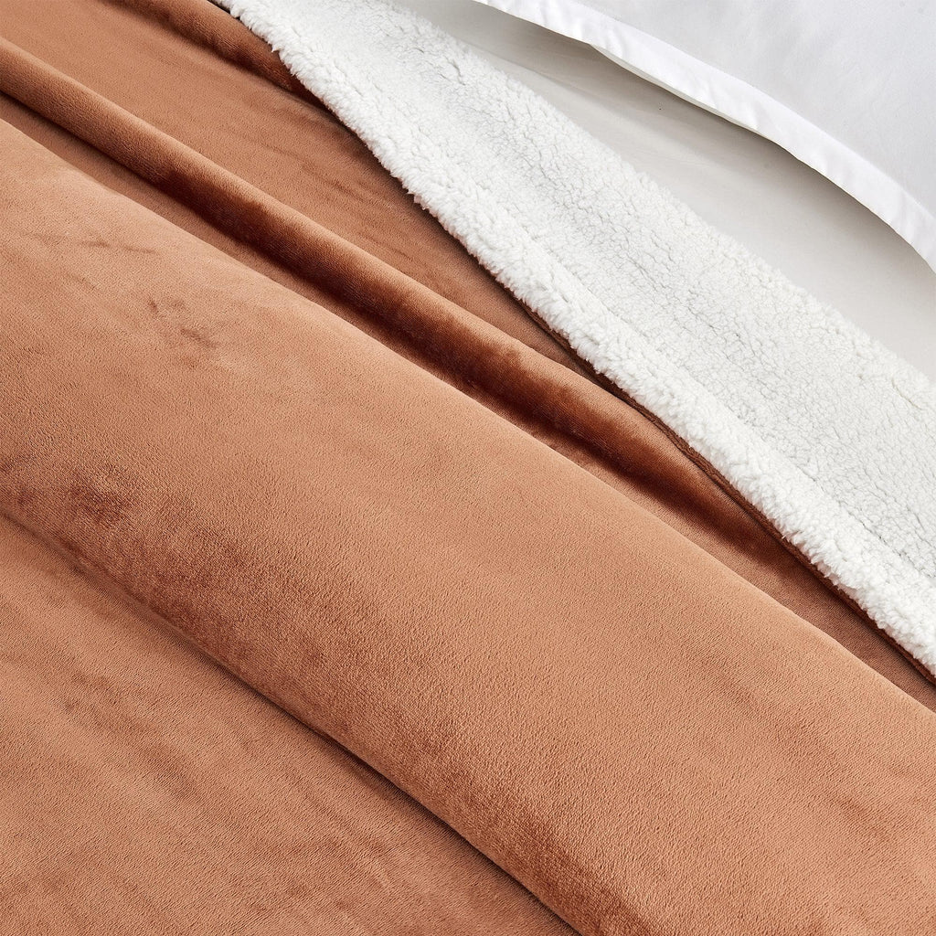 Velvet Plush Sherpa Luxury Bed Blanket - Kinsley Collection - Cozy Home Life